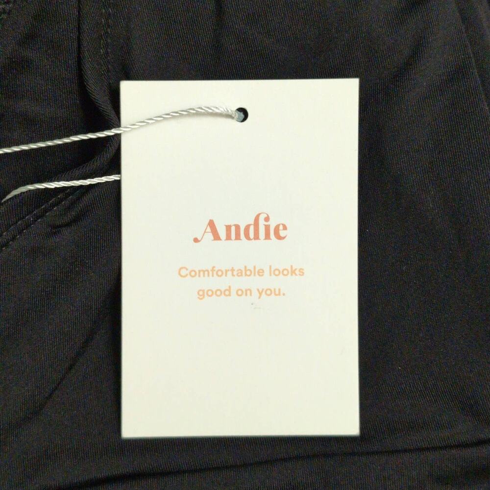 Andie The Mykonos LT One Piece Swimsuit Black Size ST Tall Long Torso New - Picture 10 of 11